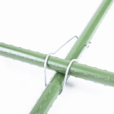Fixed Buckle For Plastic-Coated Steel Pipe Climbing Flower Bracket Strut Connection Buckle Spring Wire Buckle