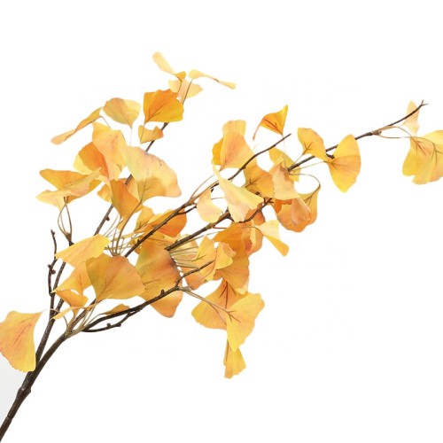 Artificial simulation plant ginkgo biloba wedding home decoration leaves wholesale