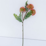 Simulated green plants thorn tail green onion small single branch home decoration artificial plant hotel window display