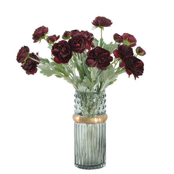 2021 Factory Wholesale Four Colors Three Head peony flowers artificial For Event decoration