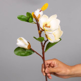 Home furnishing simulation piece single branch 5 fork feel foam simulation magnolia
