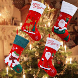 Decoration Cute Snowman Reindeer Colorful Christmas Stockings