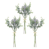 2021 Wholesale Fashion Wedding Decorative 2 Colors Silk Flowers Artificial Eucalyptus Gypsophila From China