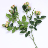 Simulated 9 head small rose home decoration placed flowers wedding decoration