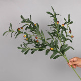 Ten branches with fruit plants simulation flowers wedding home decoration single olive branch