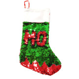 Bling Red And Green Sqeuin Christmas Sock Christmas Stocking