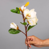 Home furnishing simulation piece single branch 5 fork feel foam simulation magnolia