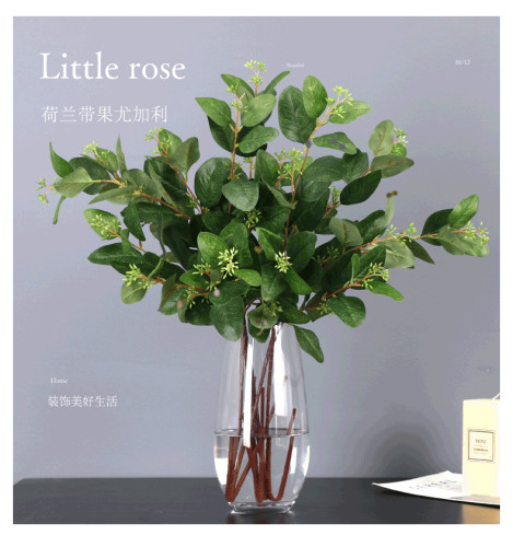 Eucalypto wedding home decoration bottle flower simulation with fruit wholesale manufacturers
