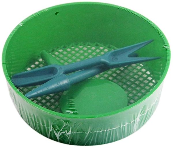 Three-Piece Soil Seeder Planter Plastic Garden Sieve for Composy Soil Stone Mesh Gardening Tool