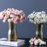 Put the small camellia simulation small dew lotus bride bridesmaids holding flowers home vase arrangement
