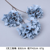 Blue simulation of the wedding hall set decoration flowers wedding supplies road lead flowers light blue fog blue fake flowers