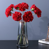 Mother's day holding a bouquet to give a teacher a gift a single moisturizing carnation artificial flower