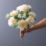New 10 head bouquet of carnation fake flowers simulation flowers Mother's Day bouquet sent to teachers to send elders spot