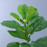 Indoor furniture decoration simulation of green planting false tree potted 64cm simulation of qin leaf figs