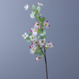 New simulation 2  medlar flower  silk flower living room table display of soft decoration engineering plastic flower who