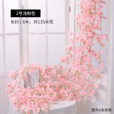 2021Simulated cherry vine winding air conditioning pipe vine flower tree artificial plastic artificial flower