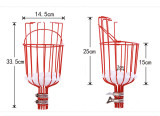 Durable Popular Garden Outdoor Adjustable Stainless Steel Fruit Picking Machine Fruit Picking Tools Fruit Picker