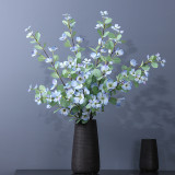 New simulation 2  medlar flower  silk flower living room table display of soft decoration engineering plastic flower who