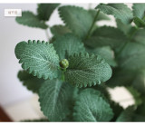 2021Wedding home decoration simulation green plant silk flower 120 leaves mint leaves