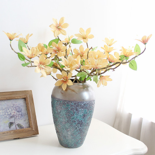 Simulation flower silk flower home  decoration wedding manufacturers wholesale 8 Tiger orchids