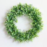 2021Simulation wreath of Eucalyptus stars grass ring door decoration wall decoration wedding
