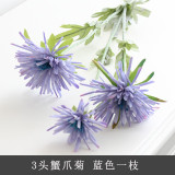 3 head imitation flower crab claw chrysanthemum silk flower hand moisturizing dragon claw chrysanthemum wedding decoration