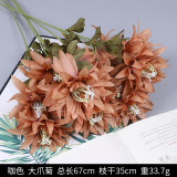 Wedding hall road guide decoration flower arrangement household ornaments simulation flower crab claw Chrysanthemum