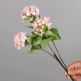 Plastic flower home decoration flower simulation single branch 3 fork snowball flower