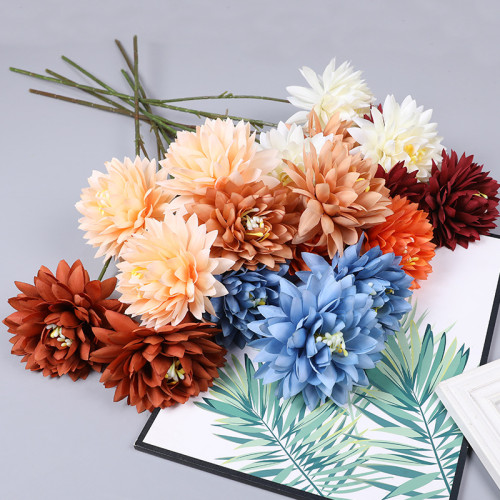 Wedding hall road guide decorative flower home beauty Chen fake flower table tennis chrysanthemum simulation Melaleuca lotus