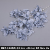 2021 Wedding supplies road lead flower decoration art wedding hall soft ceiling fake flower silk flower triangle rose