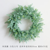 2021Simulation wreath of Eucalyptus stars grass ring door decoration wall decoration wedding