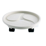 Round Garden Accessories Flower Pot Holder And Flower Pot Tray With Plastic Base Flower Pot
