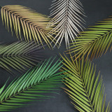 Artificial flower source manufacturers branch palm leaf loose tail sunflower home floral arrangement bouquet