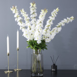 Wedding simulation flowers furniture ornaments flowers silk flowers hotel lobby decoration single branch large delphinium