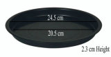 Black Thick Plastic Flowerpot Drip Tray Plant Pot Saucer Flowerpot Chassis Tray For Fleshiness Planter Garden Balcony