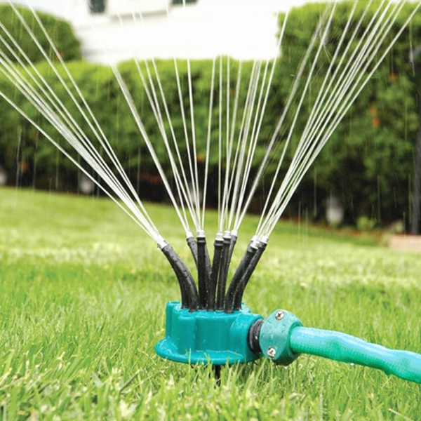 Garden Sprinklers Automatic Watering 360 Degree Garden Sprinkler Multi-head Nozzles Garden Irrigation Tool Sprinkler System