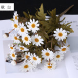 Autumn is a simulated 9-head bundle of chrysanthemums Nordic style pastoral wild chrysanthemum home decoration flower