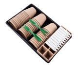 Biodegradable garden pot/peat flower pot/ paper pulp planter kit sets