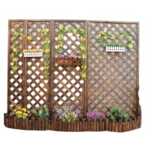Wood Hot Selling Decorative Flower Garden Fencing Decorative Garden Fencing Flower Shelf
