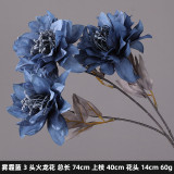 Artificial flower hotel home wedding hall decoration Road Guide flower arrangement home decoration simulation fire dragon flower