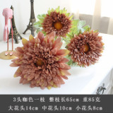 2021Imitation flower sunflower European style bouquet of silk flowers to decorate wedding artificial flowers