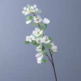 New simulation 2  medlar flower  silk flower living room table display of soft decoration engineering plastic flower who