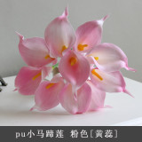 Pu Mini Hand simulation flower home decoration bottle flower photography props ornaments Calla Lily