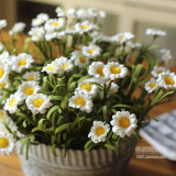 8 imitation flower daisies rural home PE rubber silk flower manufacturer wholesale