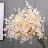 silk flowers dancing lady orchid oncidium Flower Butter fly Orchid Wedding Decoration Artificial  Dried Flowers Home Decor