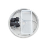 Round Garden Accessories Flower Pot Holder And Flower Pot Tray With Plastic Base Flower Pot