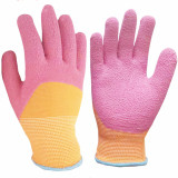 Hot Selling Latex Non-Slip Coated Garden Gloves Kids Gardening Landscape Protective Gloves Children Elastic Gloves Dipped Latex