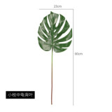2021 Creative INS Mgrid Accessories Leaf Decoration Single Plant PU Simulation Turtle Leaf