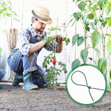 20cm Wholesale In Bulk Coated Garden Binding Wire Green Iron Florist Wire Outdoor Plastic Coated Garden Binding Wire