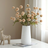 2021 European simulated silk flower decoration grass ball autumn table tennis Chrysanthemum